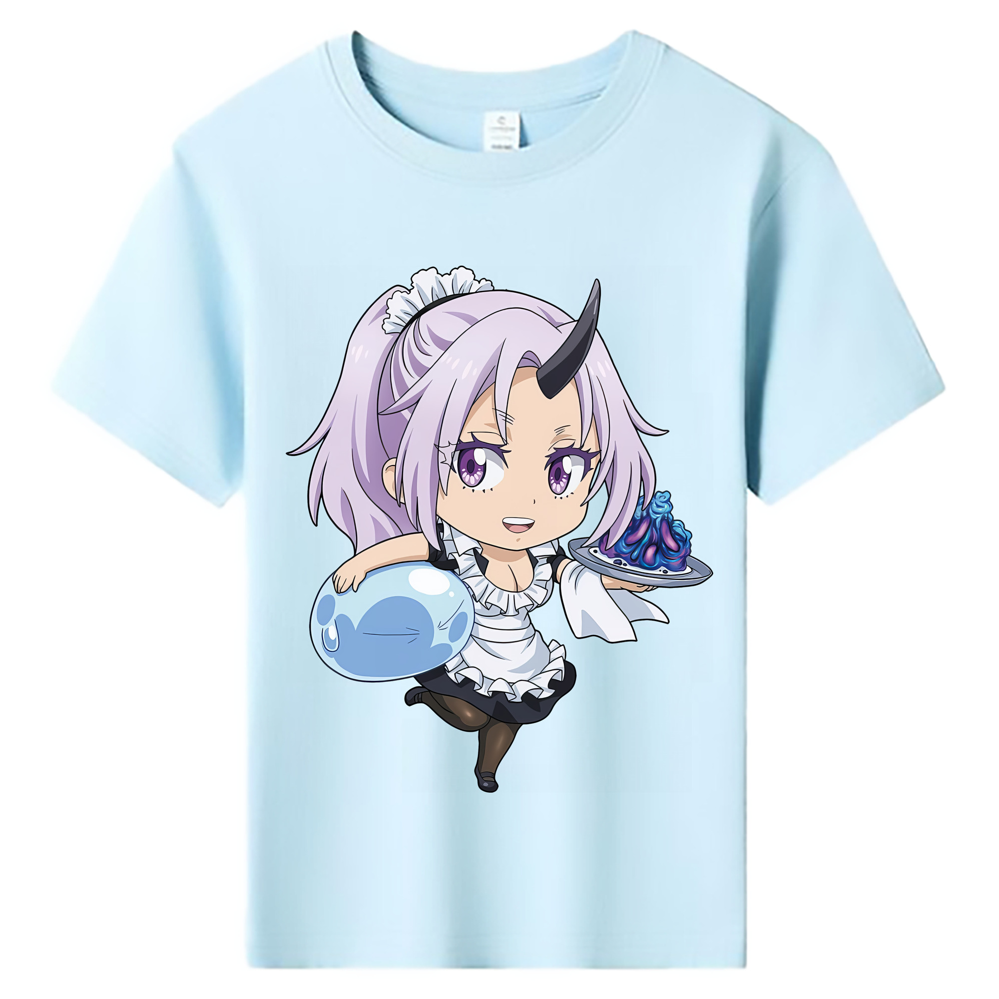（画像用） 転スラ Regarding Reincarnated to Slime 綿100％キッズTシャツ（フロントプリント）